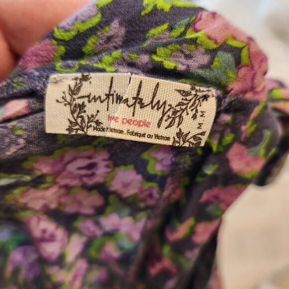 FREE PEOPLE Bare it All Thong Bodysuit Chambray Combo Size Medium - Picture 11 of 12